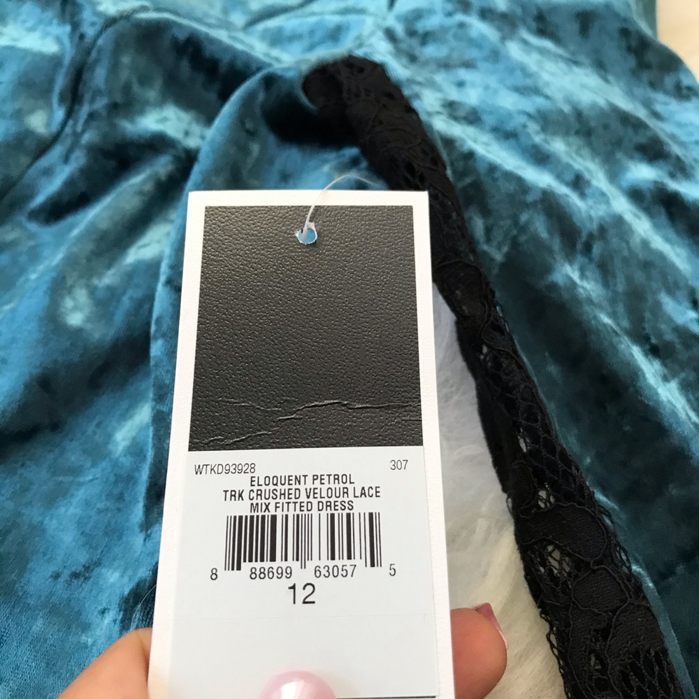 Juicy Couture Black Label Velour Lace-Back Dress - Picture 4 of 8